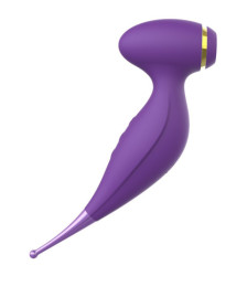 Oiseau du Paradis - Vibromasseur 2 en 1 avec vibration clitoridienne par membrane et embout stimulateur violet - CR-820PUR
